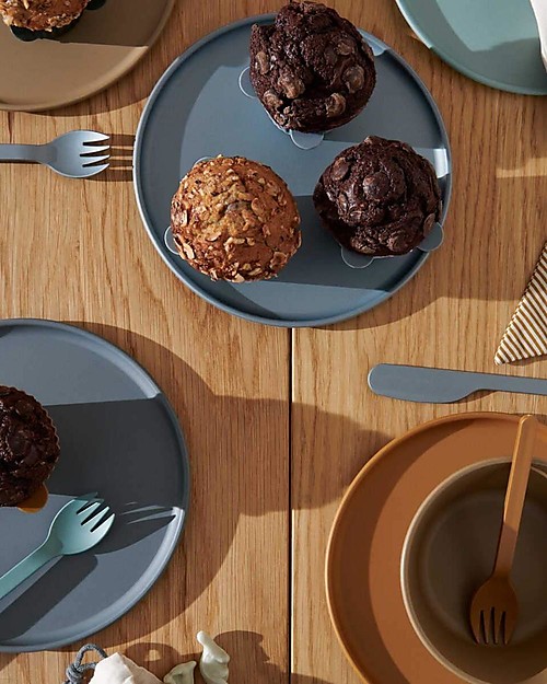 Liewood Set 6 Piatti Logan - Blue Multi Mix - Lavabili e Impilabili Piatti e Scodelle