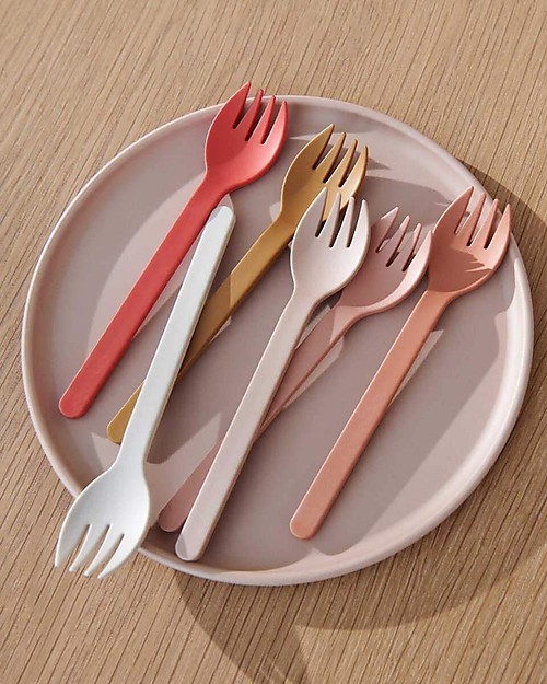 Liewood Set 6 Piatti Logan - Rose Multi Mix - Lavabili e Impilabili Piatti e Scodelle