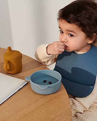 Liewood Set Completo per Pappa Connor - 3 pezzi - Silicone - Mr Bear Blu Set Pappa