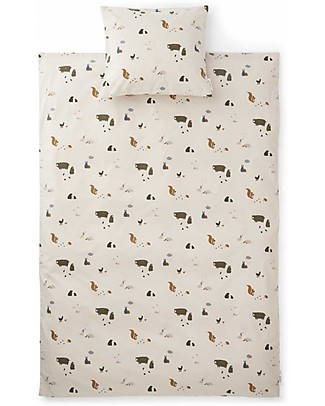Liewood Set Copri Piumone Carl - 140 x 100 cm - Friendship Sandy Mix Copripiumino e Federe