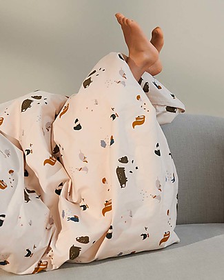 Liewood Set Copri Piumone Carl - 140 x 200 cm - Friendship Sandy Mix Copripiumino e Federe
