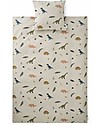 Liewood Set Copri Piumone Carl - 200 x 140 cm - Dino - Sabbia Set Copripiumino