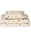 Liewood Set Copripiumino e Federa - Ingeborg Junior - 100x70 cm - Alfabeto - Sandy - 100% Cotone Bio Set Copripiumino