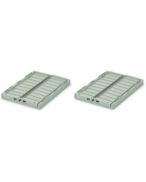 Liewood Set da 2 Cassette Portaoggetti Weston Small - Menta - 25x18x9 cm Contenitori Portaoggetti