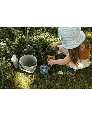 Liewood Set da Esploratore Bessie - Verde Mix - Paletta+Secchiello+Lente Giochi da Giardinaggio