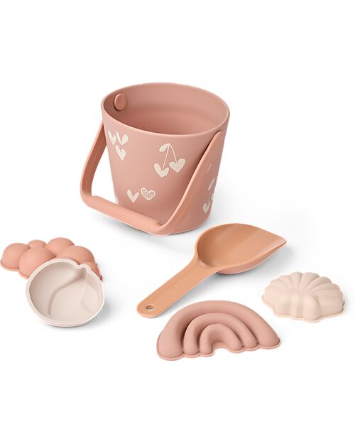 Liewood Set da Spiaggia e Giardino Gilma - Sweethearts - Pale Tuscany - 6 Pezzi - 18m+ Giochi da Spiaggia