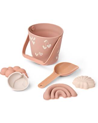 Liewood Set da Spiaggia e Giardino Gilma - Sweethearts - Pale Tuscany - 6 Pezzi - 18m+ Giochi da Spiaggia