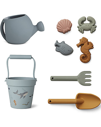 Liewood Set da Spiaggia Florence - Creature del Mare Giochi Da Spiaggia_