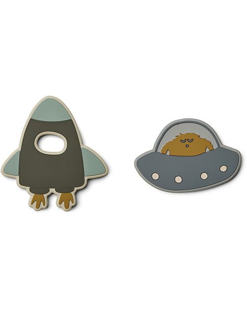 Liewood Set di 2 Massaggiagengive Gia - Space Blue Multi Mix Massaggiagengive