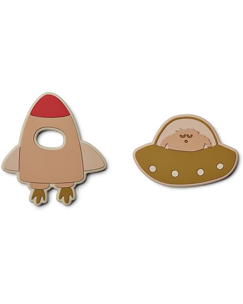 Liewood Set di 2 Massaggiagengive Gia - Space Rose Multi Mix Massaggiagengive