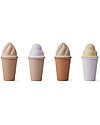 Liewood Set Giochi in Silicone a Forma di Gelato - Rosa Multi Mix Giochi da Spiaggia