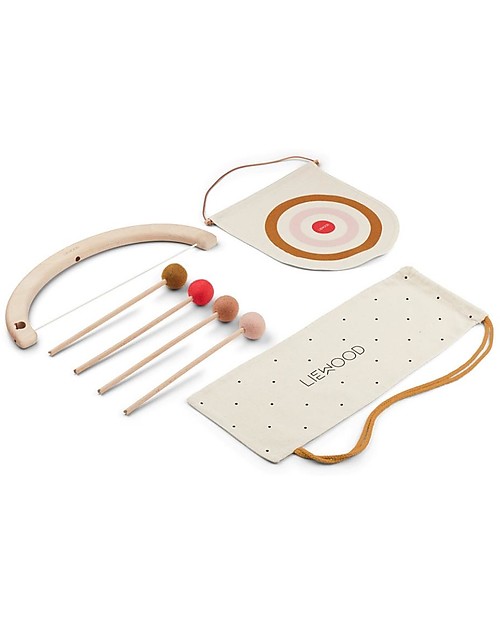 Liewood Set Gioco  Tiro Con l'Arco - in Legno di Faggio Attrezzi in Legno