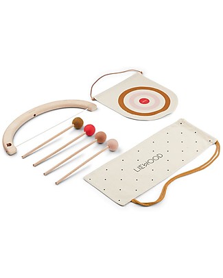 Liewood Set Gioco Tiro Con l'Arco - in Legno di Faggio Attrezzi in Legno