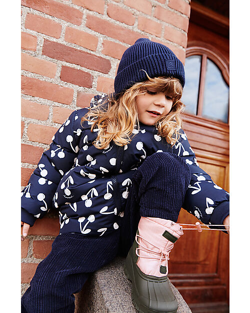 Liewood Set Lina Cappello e Scaldacollo - Blu Navy - 100% Cotone Cappelli Invernali