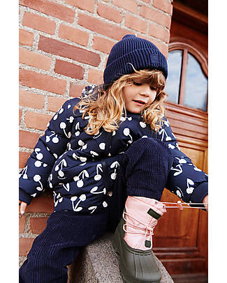 Liewood Set Lina Cappello e Scaldacollo - Blu Navy - 100% Cotone Cappelli Invernali