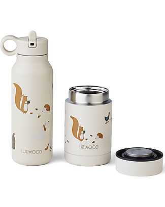 Liewood Set Marlow - Borraccia Termica + Contenitore Termico Cibo - Friendship Multi Mix Borracce Termiche