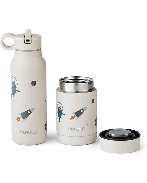 Liewood Set Marlow - Borraccia Termica + Contenitore Termico Cibo - Spazio/Sabbia Borracce Termiche