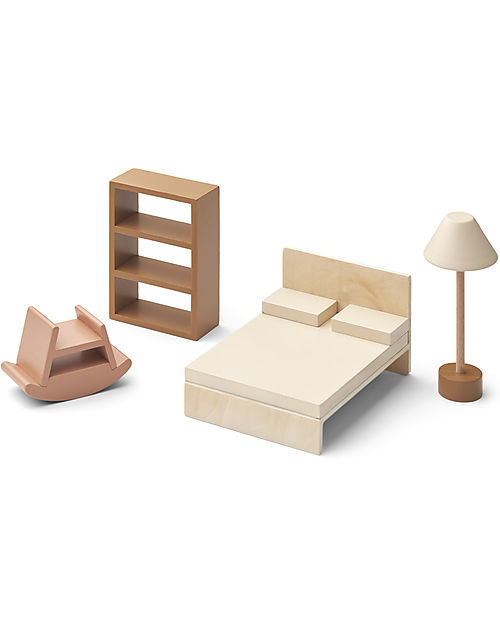 Liewood Set Mobili per Playhouse Amanda - Rose Mix - in Legno di Faggio Case delle Bambole