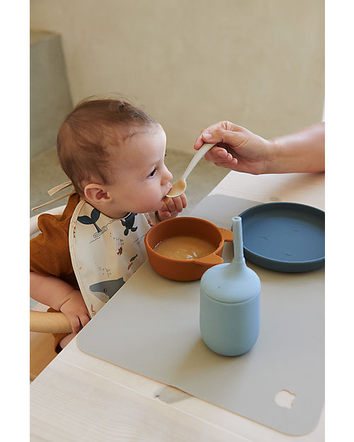 Liewood Set Pranzo Coniglietto Cathy - Whale blue multi mix Set Pappa