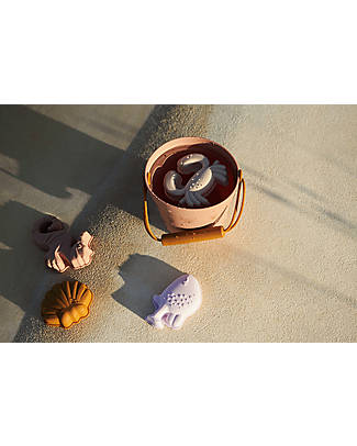 Liewood Set Spiaggia Dante - Conchiglie - Pale Tuscany - Secchiello+Paletta+Formine Accessori per Capelli