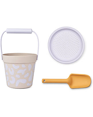 Liewood Set Spiaggia Elmo - 100% Silicone - Leo Lilla Giochi da Spiaggia