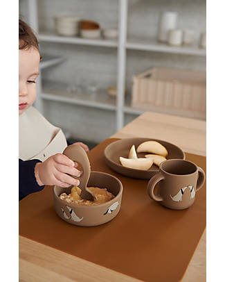 Liewood Set Stoviglie Vivi - Cane - Avena - 100% Silicone Set Pappa