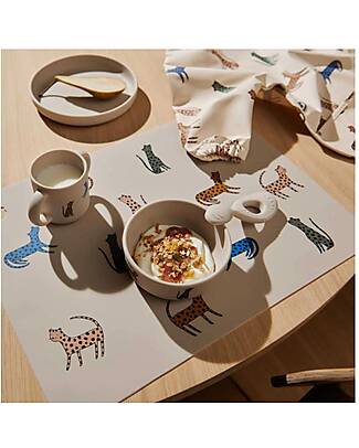 Liewood Set Stoviglie Vivi - Leopardi - Multi Mix - 100% Silicone Set Pappa