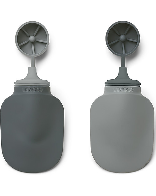 Liewood Silvia - Bottiglia per Frullato - Confezione da 2 - Blu Borracce non Termiche