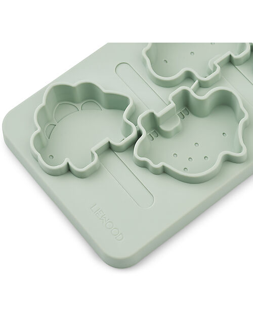 Liewood Stampi in Silicone per Gelato - Manfred - Dino Verde Menta Accessori Cucina