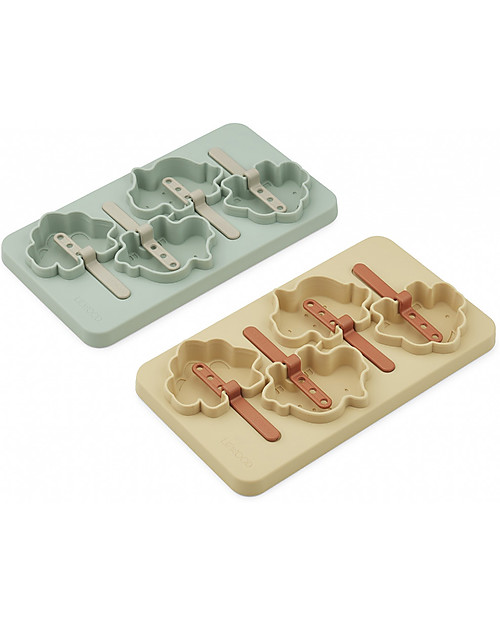 Liewood Stampi in Silicone per Gelato - Manfred - Giallo Grano Set Pappa