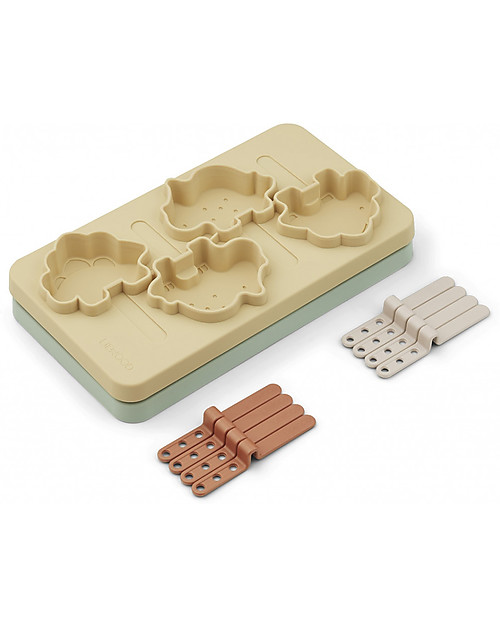 Liewood Stampi in Silicone per Gelato - Manfred - Giallo Grano Set Pappa