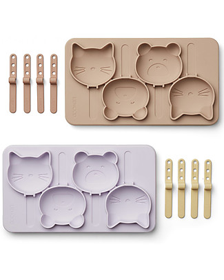 Liewood Stampi in Silicone per Gelato - Manfred - Lavanda Chiara Set Pappa