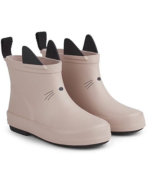 Liewood Stivali da Pioggia Tobi, Gatto Rosa - 100% Gomma Naturale Stivali Pioggia