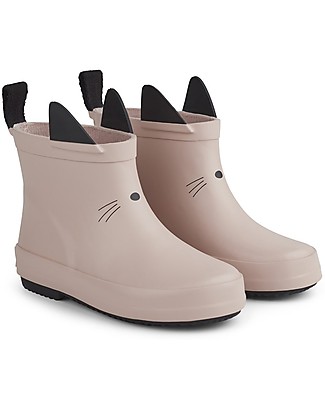 Liewood Stivali da Pioggia Tobi, Gatto Rosa - 100% Gomma Naturale Stivali Pioggia