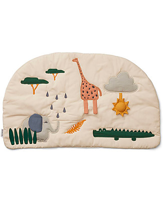 Liewood Tappetino da Gioco Sofie - Safari - Ottimo da portare in Viaggio - Sviluppa le Capacità Sensoriali! Tappeti Gioco