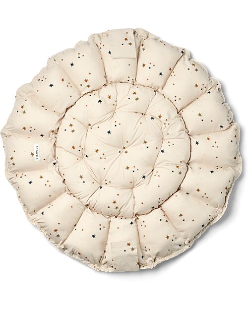 Liewood Tappeto Gioco Imbottito e Baby Nest 2 in 1 - Star Bright/Sabbia - 100% Cotone Bio Tappeti Gioco Imbottiti
