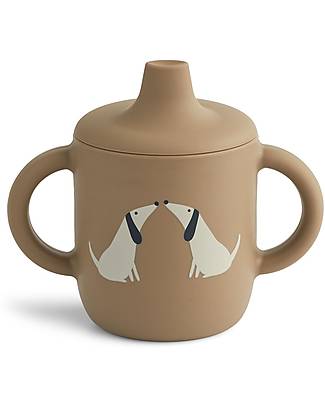 Liewood Tazza con Beccuccio e Manici Neil Cup - Dog - Avena - 150 ml Tazze