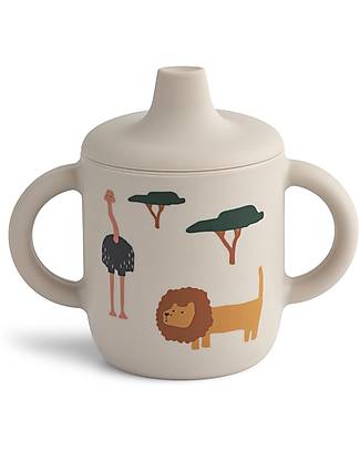Liewood Tazza con Beccuccio e Manici Neil Cup - Safari Sandy Mix - 150 ml Tazze