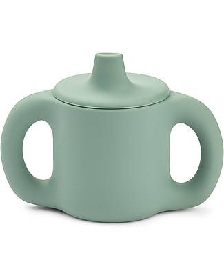 Liewood Tazza Katinka con Manici e Beccuccio - Menta - 100% Silicone Tazze