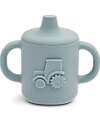 Liewood Tazza Sippy con Beccuccio e Manici Amelio - Blu Nebbia - Veicoli - 160 ml - 100% Silicone Tazze