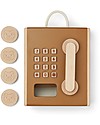 Liewood Telefono a Gettoni Giocattolo Rufus - Golden Caramel Multi Mix - 100% Legno di Faggio Attrezzi in Legno