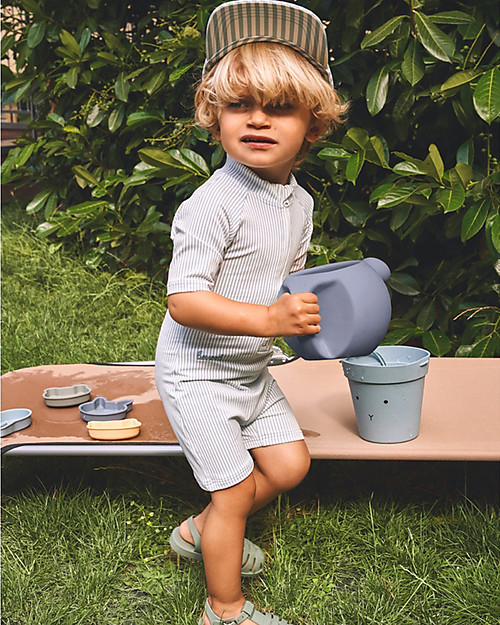 Liewood Tutina da Bagno Max Increspato - Righe Blu Mare/Bianco - UV 50+ Costumi Interi