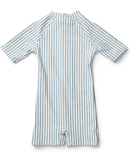 Liewood Tutina da Bagno Max Increspato - Righe Blu Mare/Bianco - UV 50+ Costumi Interi