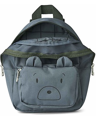 Liewood Zainetto Saxo - Gattino Blu- 100% materiale riciclato! Zaini
