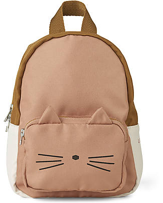 Liewood Zainetto Saxo - Gattino Tuscany Rose Mix - 100% materiale riciclato! Zaini Asilo