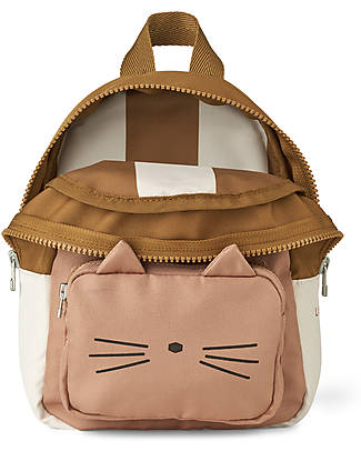 Liewood Zainetto Saxo - Gattino Tuscany Rose Mix - 100% materiale riciclato! Zaini Asilo