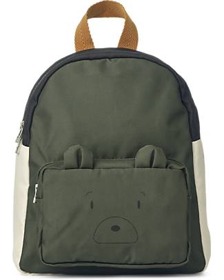 Liewood Zaino Allan per Bambini - Mr Orso/Hunter Green Multi Mix Zaini Scuola