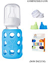 Lifefactory Biberon in Vetro e Silicone 120ml - Azzurro Cielo Accessori Biberon