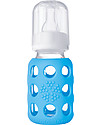 Lifefactory Biberon in Vetro e Silicone 120ml - Azzurro Cielo Accessori Biberon