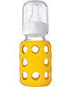Lifefactory Biberon in Vetro e Silicone 120ml - Giallo Accessori Biberon